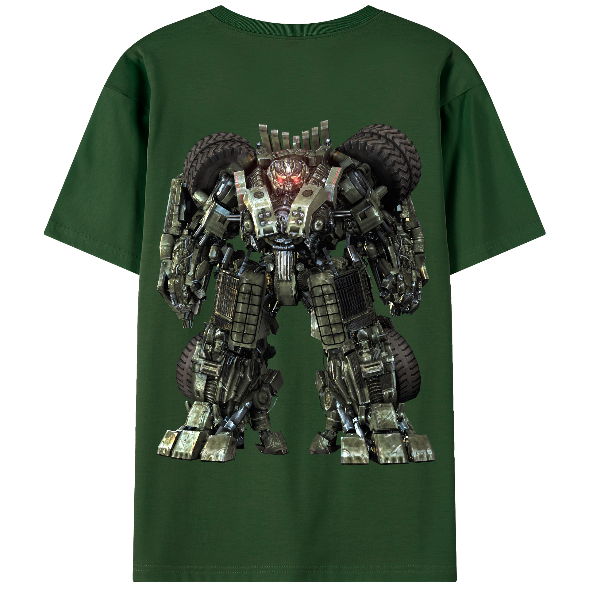 （画像用） Transformers トランスフォーマー 綿100％半袖Tシャツ（背面プリント）
